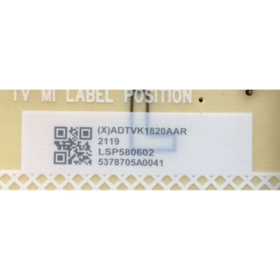 FUENTE DE PODER PARA TV VIZIO ORIGINAL QUANTUM / NUMERO DE PARTE ADTVK1820AAR / 715GB653-P01-000-003M / VK1820AAR / E168066 / PANEL TPT580WR-PV7D.Q REV:S01E / TPT580WR-PV7D.Q REV:S01K / DISPLAY CC580PV7D VER.02 / MODELO M58Q7-J01 / M58Q7-J01 LTYUH1LX - Imagen 2